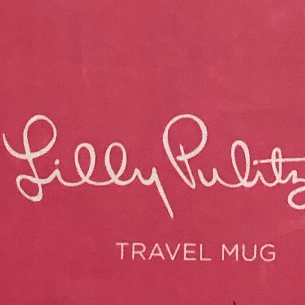 Lilly Pulitzer Travel Mug, Flamingo  18 ounces  (2.75" diameter, 8.5" high ) NEW - Picture 12 of 13